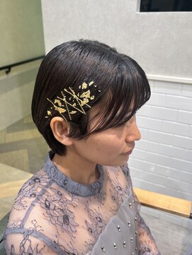 ザザ シンジュク(ZA/ZA shinjuku) 金箔ヘアアレンジ/ショートヘアアレンジ/ショートアレンジ