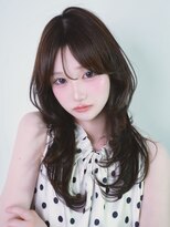 プリアバイポプルス 渋谷(pria by popls)&nbsp;ハッシュカットミディアムレイヤー顔周りレイヤーカット韓国ヘア