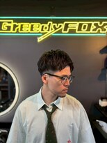 グリーディーフォックス 三軒茶屋(GreedyFOX) 波巻き/マッシュパーマ/ウルフ/ハイライト<理容室>三軒茶屋