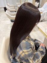 アッシュ 仙川店(Ash)&nbsp;艶髪ボルドーブラウン深みレッド秋冬カラー髪質改善レイヤー