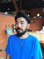 カシュカシュヘア(Cache-Cache hair)&nbsp;オールドテイストな２ブロックスタイル～ジェルを添えて～