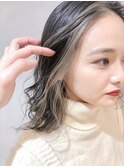 【堀惠洋平】フェイスフレーミング インナーカラー  グレージュ