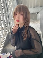 リアイス(Re:ICE) ミニウルフ/くすみブルー/流れるレイヤー/インナーハイライト