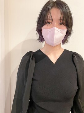 ツイギー 宮西店(TWiGGY) 韓国ボブ×インナーパープル