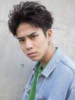 刈り上げスパイラルウェーブショートアップバング