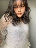 ミディアム/ナチュラル/オリーブ/グレー/表参道/原宿/外国人風