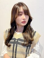 ロンド ストラーダ 心斎橋(Lond strada)&nbsp;韓国前髪顔周りロング×デザインカラー[心斎橋/髪質改善]