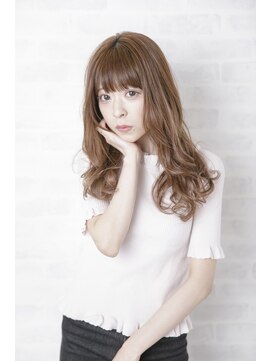 ルルディ バイ アフロディーテ銀座(luludi by APHRODITE) 黒髪/グレーベージュ/レイヤーロング/前髪パーマ/銀座