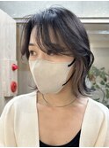インナーカラーベージュカラーイヤリングカラーハイトーンカラー
