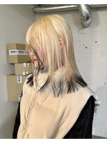 ノラ シブヤ(NORA) 【木原】エンドカラー裾カラーデザインカラーブロンド