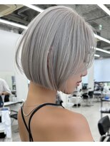 リノート バイ エゴル 名古屋(LINOET by ENGOL)&nbsp;保存必須【海外風ハイトーンボブ】アッシュグレー