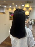 うるおいストレート 髪質改善ケアTr×黒髪美人