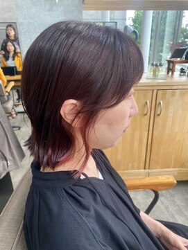 ソイクフ(SOY KUFU) 小顔黒髪ワンレンボブルフ