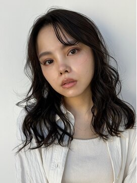 ガーデン 銀座(GARDEN) デジタルパーマ　イメチェン　ブルーブラック　垢抜けヘア