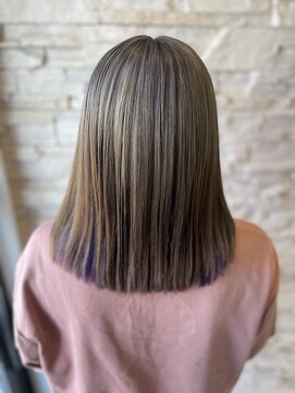トータルビューティサロン シェリ(total beauty salon cheri) デザインカラー×インナーパープル