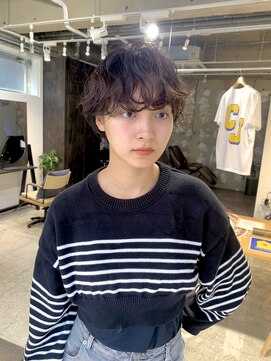 ちょきちょき 浜川店 マッシュショート/ショートくるくるパーマ