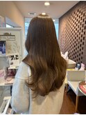 憧れの透明感カラー×うる艶ロング 巻き髪パーマ ハイトーン