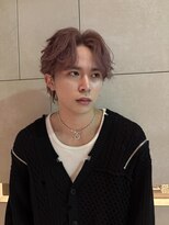 ヘアーデザイン アルエ(HAIR×design ARUE) 【riki_hair】ピンクグレージュ×センターパートフェザー