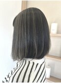 地毛を活かした表面のみアンブレラカラー/ボブ