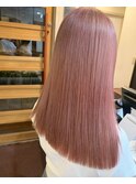 #派手髪#ピンクヘア#ロングヘア