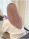 !ダブルカラーハイトーンピンクベージュホワイトピンク#原宿