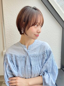 ナツヤ(NATSUYA) 前髪ありショートひし形ショートボブ30代40代