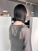 ヘアーエスクールシーユー 枚方T-SITE店(hair S.COEUR×Cu) 丸くないボブ/ヘイリーボブ/切りっぱなしボブ/大阪枚方美容室