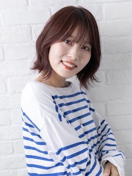 ヘアスタジオ ガロウ(hair stuido garou) ミディアムヘア/暗めカラー/グランマッシュ/盛岡150