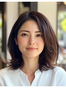 ラクレール 五香 ナチュラルブラウンハッシュボブ・白髪染め対応/松戸/五香/元山