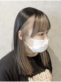 フェイスフレーミング/船橋/くすみベージュ/細めハイライト