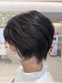 大人ショート/ひし形シルエット/30代・40代・50代
