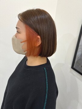 グッディ 倉敷笹沖店(GOOD-DAY) インナーカラー×髪質改善トリートメント｜オレンジインナー