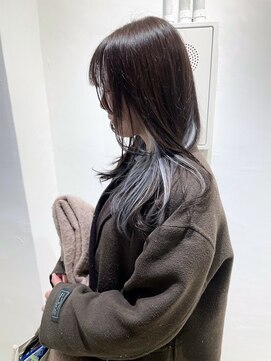 ミュー(Mu) インナーカラー　グレー　シルバー