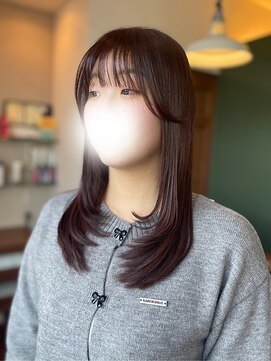 シェール(cher) 透明感ナチュラルブラウン/レイヤーカット/顔まわりカット