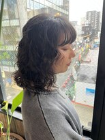 ビハインドザカーテン(BEHIND THE CURTAIN)&nbsp;レイヤーミディ×パーマ×くせ毛風無造作パーマ×レイヤーパーマ
