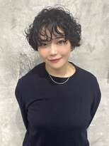 マーブル 町田(marble)&nbsp;ミルクティーブロンド/ダークブルー/デジタルパーマ/町田
