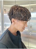 夏カラー×ショート×パーマで魅せる！爽やかセンターパート