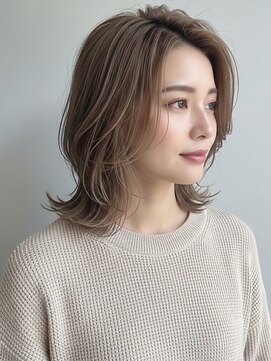フープ 川越(hoop) 軽やか外はねスタイル川越/ハイライト/白髪ぼかし/白髪染め