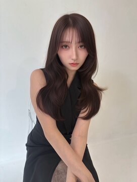 エヌ 大阪梅田茶屋町(enu) 海外風レイヤーカット×ブラウンカラー