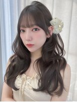 リッカ(LICCA) レイヤーカット/顔周りカット/グレージュカラー/天神韓国ヘア