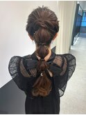 ポニーテールアレンジ