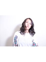 ヘアー アイス カンナ(HAIR ICI Canna)&nbsp;ロング×クール×エッジ×オリーブアッシュ