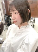 切りっぱなしコンパクト水平ボブkchiara福岡天神川野直人