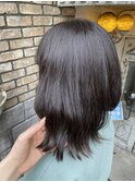 表参道roijirアッシュラベンダー×透けカラー