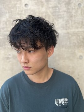 キャラクター(character) men's　cut　×　パーマ