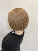 サンドベージュ×ボブヘアー【TELAHAIR船橋】