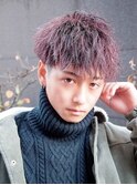 メンズハイライト／メッシュ／ツイストスパイラル／メンズカット