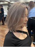 ハイライトショートヘアダブルカラーイルミナカラーオージュア