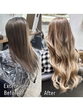 ディア(.eer) ダブルカラー×シールエクステ/ナチュラルグラデーションカラー