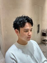 波巻きスパイラルパーマ/ツイストスパイラルパーマ/メンズウルフ